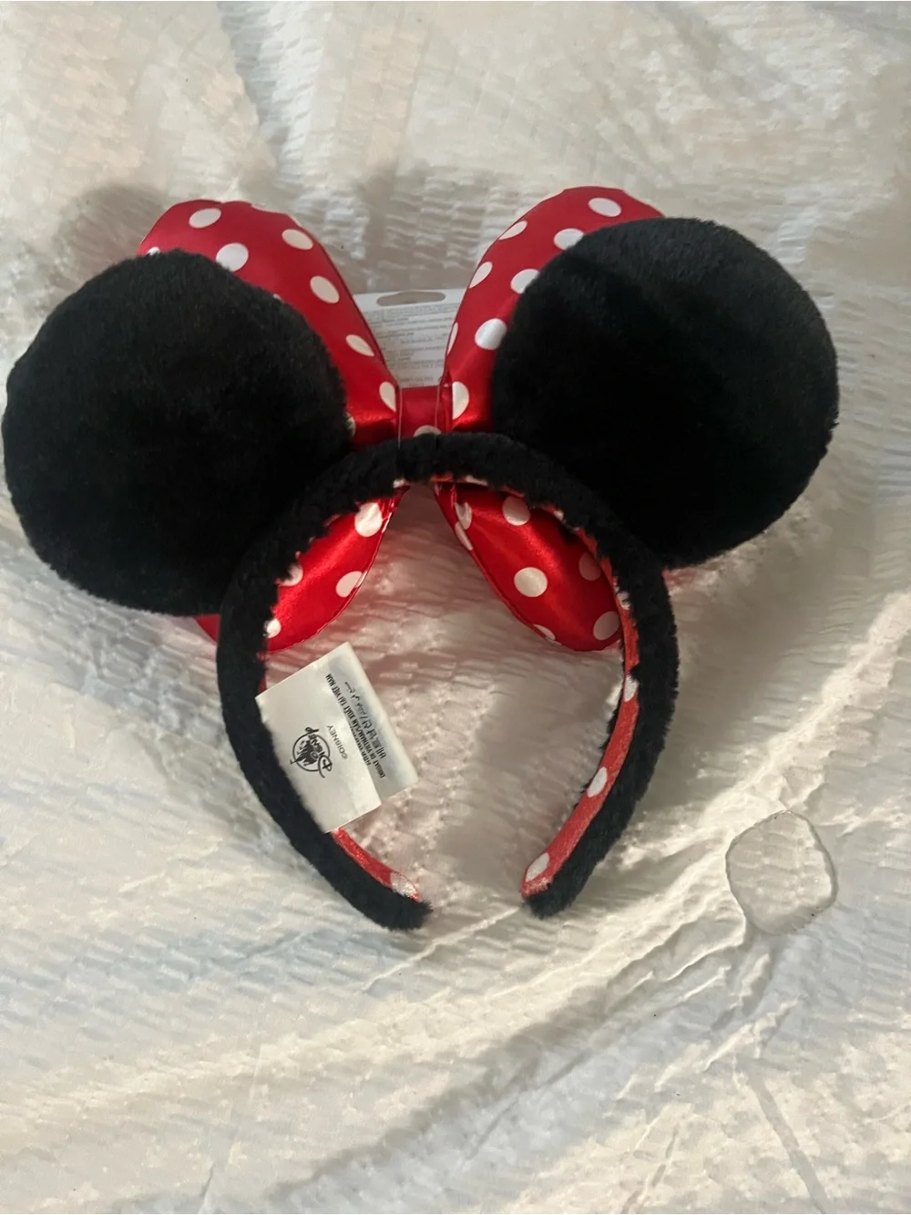 Disney BIG bow Red Polka Dot Minnie Mouse Ears Headband